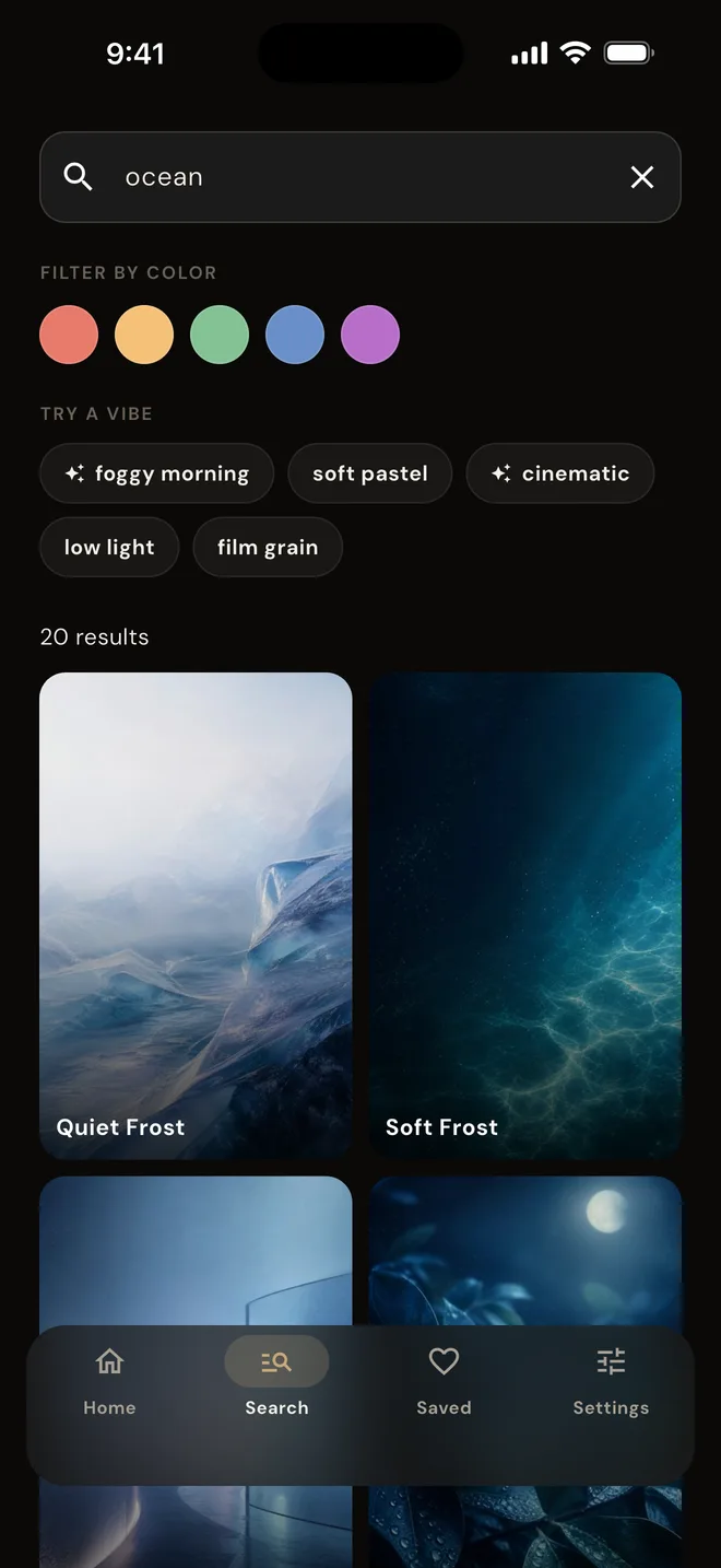 Searching Flux by color and mood